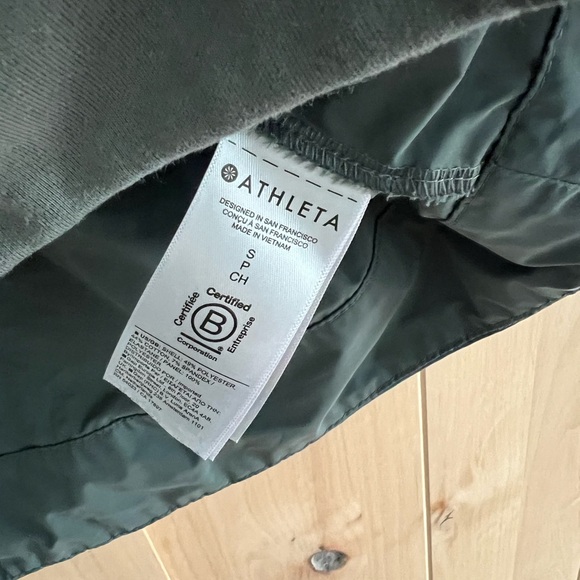 Athleta Dark Olive Ribbed Crewneck Sweatshirt - Picture 5 of 7